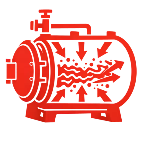 High-pressure gas quench (HPGQ)